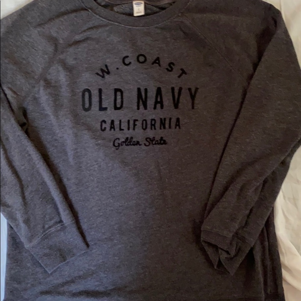 Dark grey, old navy sweatshirt